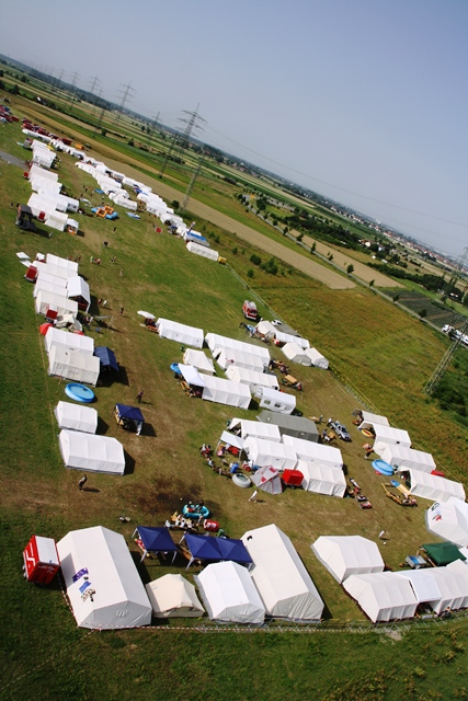 Das Zeltlagergelände